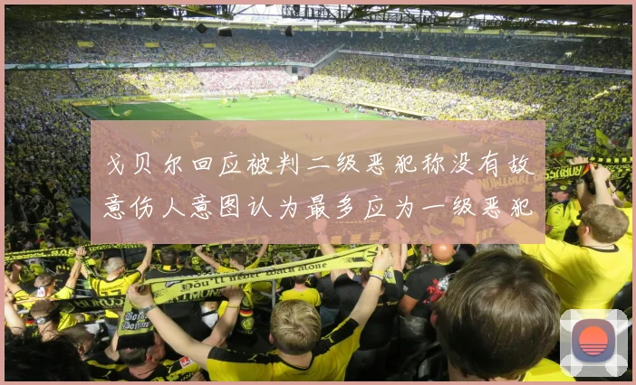 戈贝尔回应被判二级恶犯称没有故意伤人意图认为最多应为一级恶犯